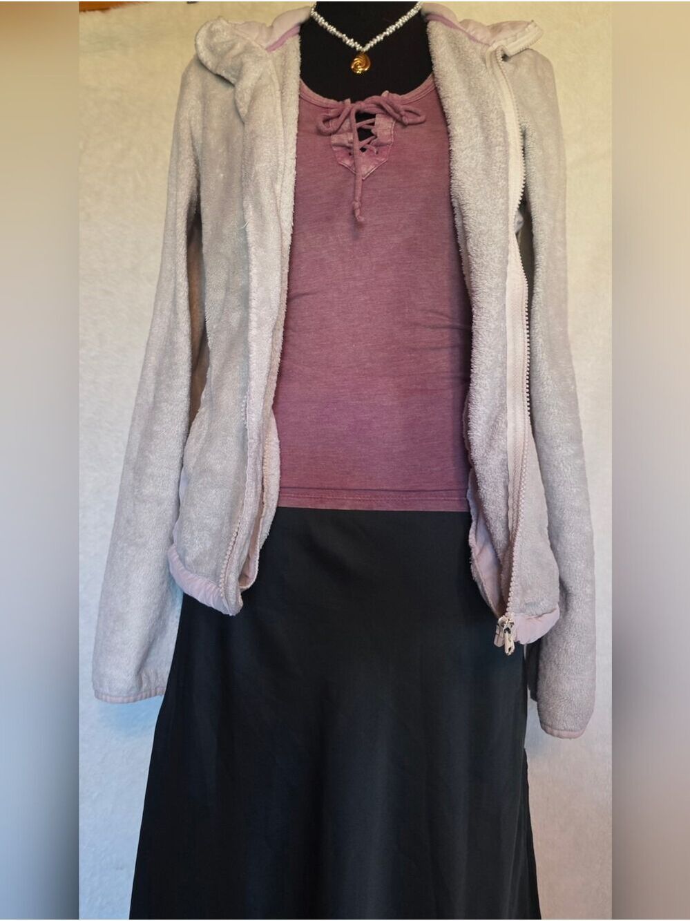 Aéropostale Eighty-Seven Y2K Faux Fur Fleece Jacket – Size S/P - Picture 8 of 8